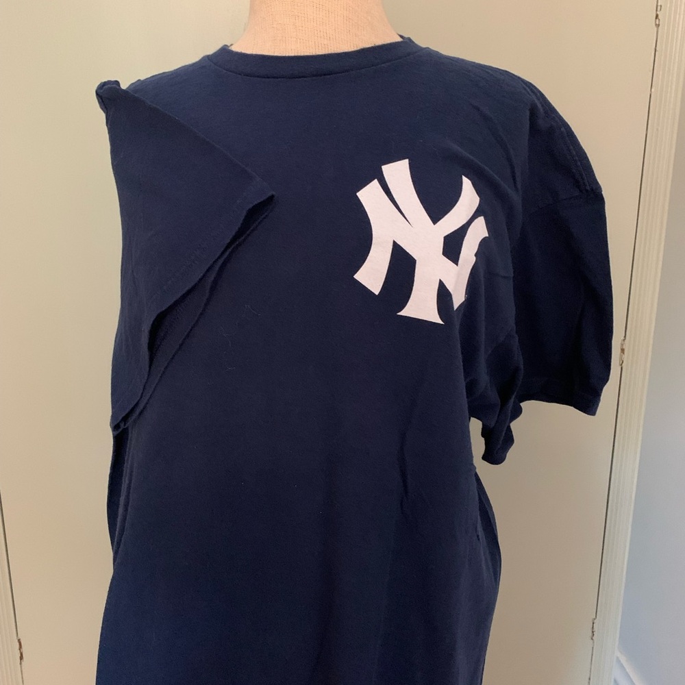 New York Yankees Majestic Navy Blue Short Sleeve Tee